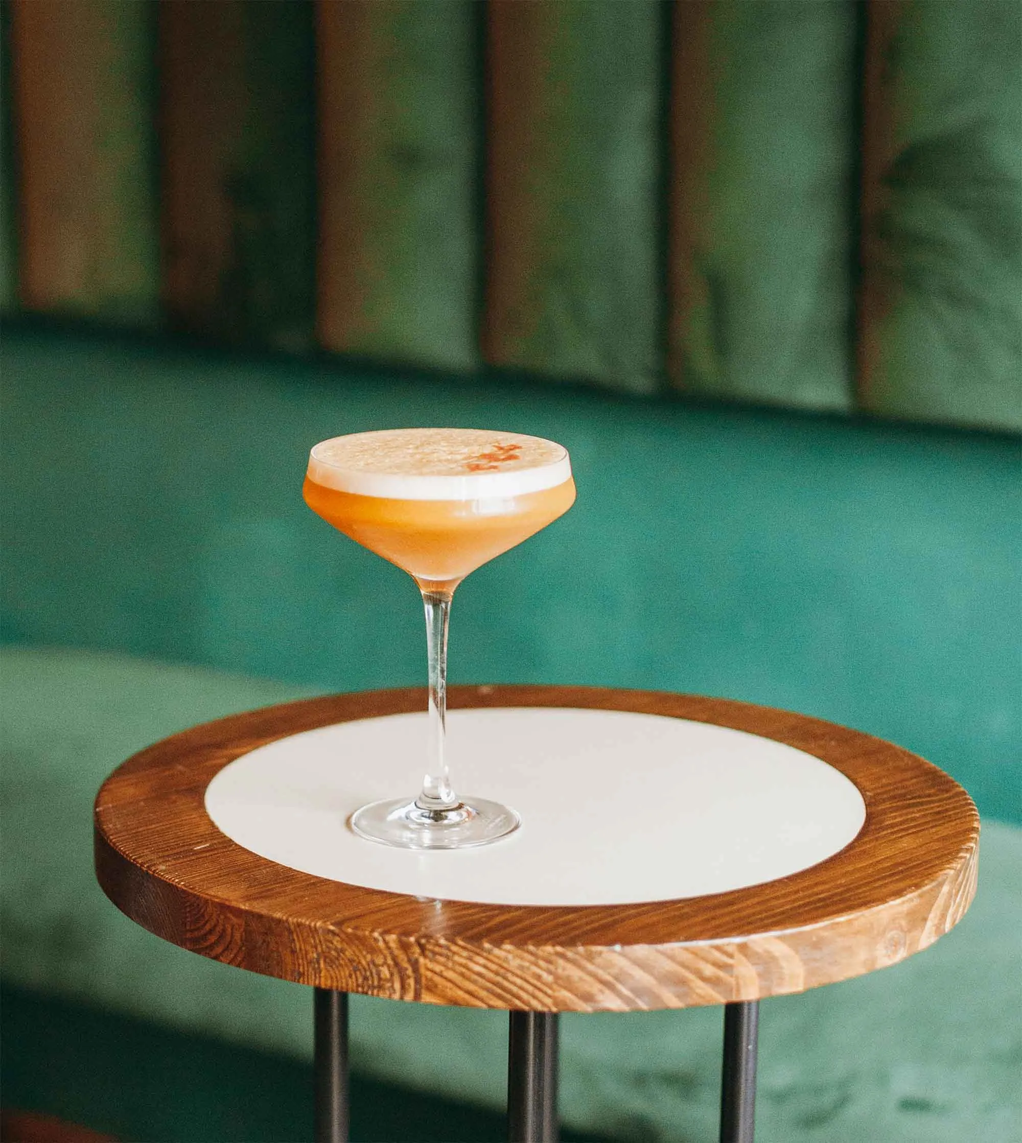 A cocktail at the rooftop bar